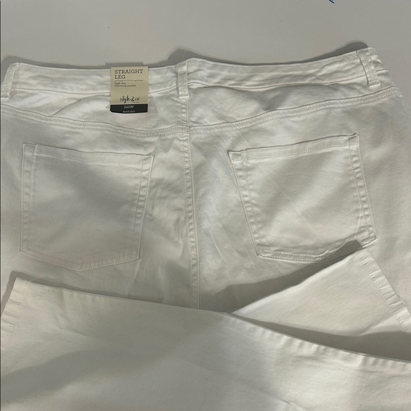 Style & Co. Denim - Style & Co. Women's Straight Leg Jeans - White